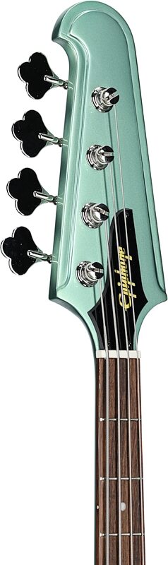 Epiphone Thunderbird '64 Electric Bass (with Gig Bag), Inverness Green, with Gig Bag, Headstock Left Front