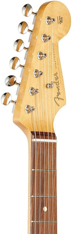 Fender Vintera '60s Stratocaster Electric Guitar, Pau Ferro (with Gig Bag), Ice Blue Metallic, Headstock Left Front