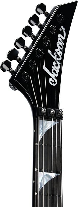 Jackson American Series Soloist SL3 Electric Guitar (with Case), Gloss Black, Headstock Left Front