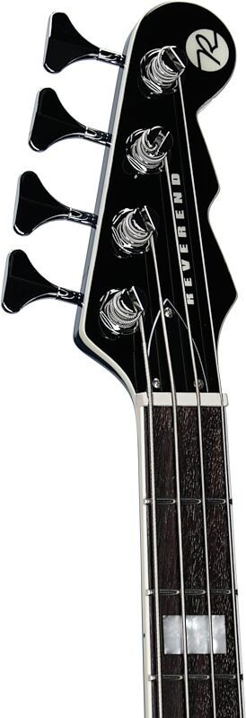 Reverend Sentinel Electric Bass, High Tide Blue, Headstock Left Front