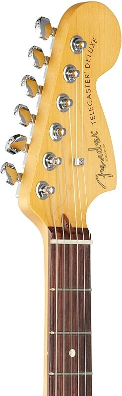Fender American Pro II Telecaster Deluxe Electric Guitar, Rosewood Fingerboard (with Case), Dark Night, Headstock Left Front