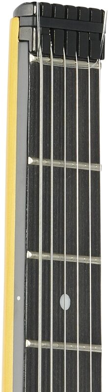 Steinberger GT-PRO Quilt Deluxe Electric Guitar (with Gig Bag), Transparent Amber, Headstock Left Front
