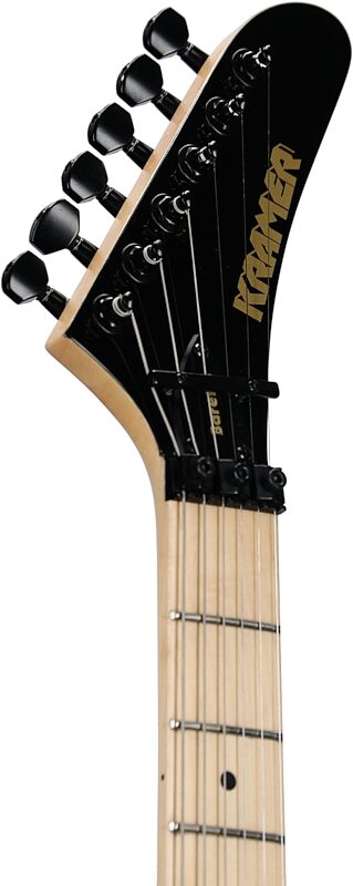 Kramer Baretta Custom Graphics Series Electric Guitar (with Soft Case), Feral Cat, Headstock Left Front