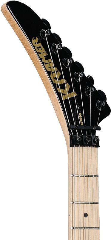 Kramer Baretta Graphics Electric Guitar (with EVH D-Tuna and Gig Bag), Danger Zone, Custom Graphics, Headstock Left Front