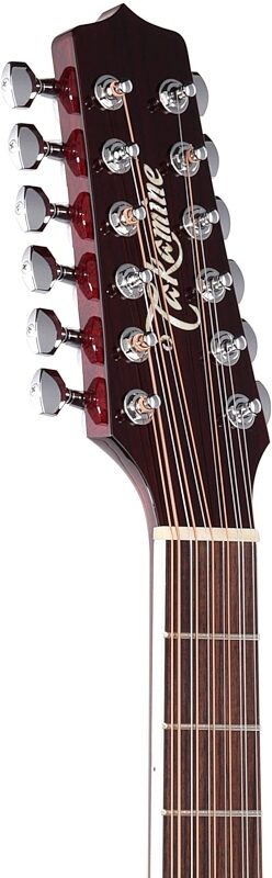 Takamine John Jorgenson Acoustic-Electric Guitar, 12-String (with Case), Red, Headstock Left Front