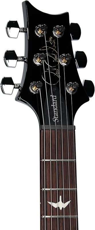 PRS Paul Reed Smith S2 Standard 24 Gloss Pattern Thin Electric Guitar (with Gig Bag), Black, Headstock Left Front