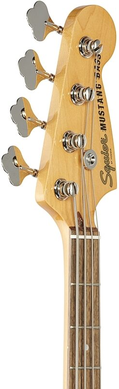 Squier Classic Vibe '60s Mustang Electric Bass, Laurel Fingerboard, Olympic White, Headstock Left Front