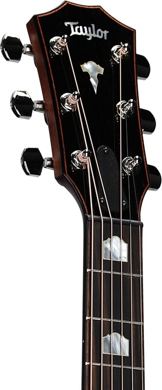 Taylor 818e Grand Orchestra Acoustic-Electric Guitar (with Case), Western Floral Hardshell Case, Headstock Left Front