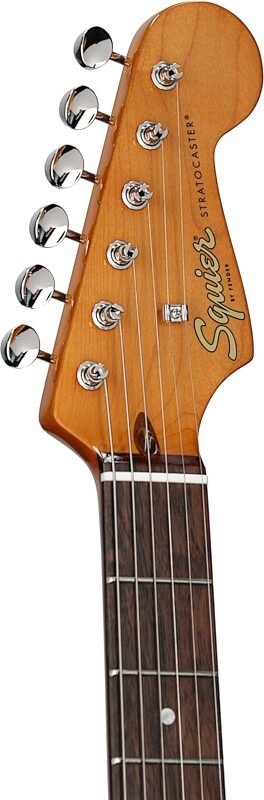 Squier Limited Edition Classic Vibe '60s Stratocaster HSS Electric Guitar, Laurel Fingerboard, Sienna Sunburst, Headstock Left Front