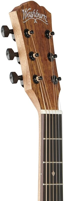 Washburn Bella Tono Novo S9 Acoustic Guitar, Charcoal Burst, Headstock Left Front