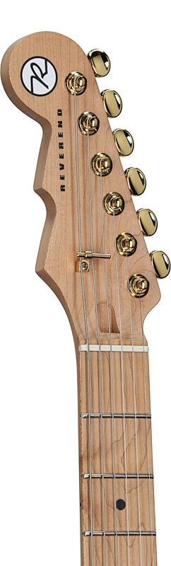 Reverend Ryan Malicsi Signature Electric Guitar, Mulberry Mist, Headstock Left Front