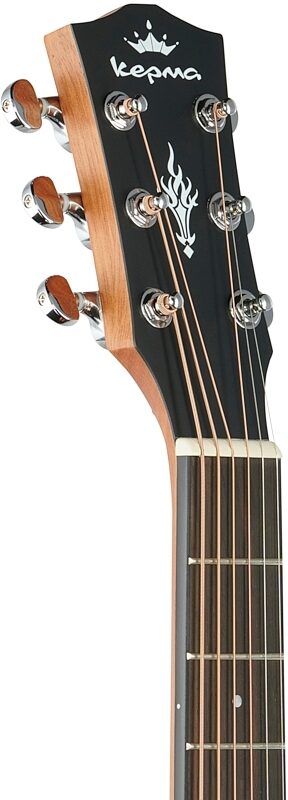 Kepma K3 Series M3-130 Mini Acoustic Guitar, Natural Matte, Headstock Left Front