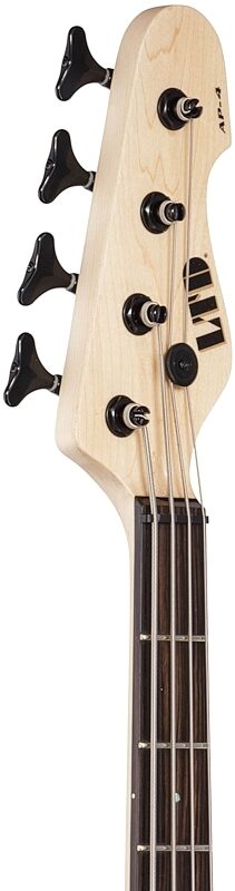 ESP LTD AP-4 Electric Bass, Black, Headstock Left Front