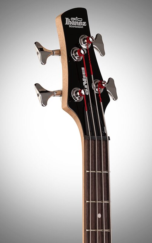 Ibanez GSRM20 Left-Handed Mikro Electric Bass, Black, Headstock Left Front
