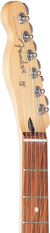 Fender Player Telecaster Pau Ferro Electric Guitar, Left-Handed, Polar White, Headstock Left Front