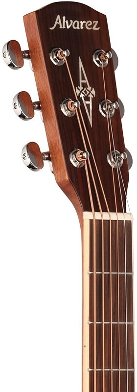 Alvarez ABT60E Baritone Acoustic-Electric Guitar, Natural, Headstock Left Front