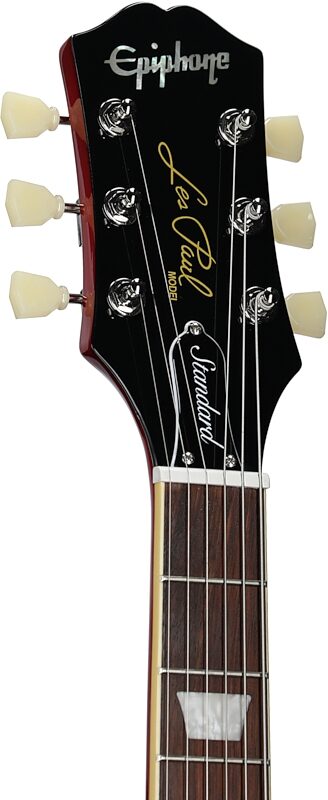 Epiphone Les Paul Standard 50s Electric Guitar, Left-Handed, Heritage Cherry Sunburst, Headstock Left Front