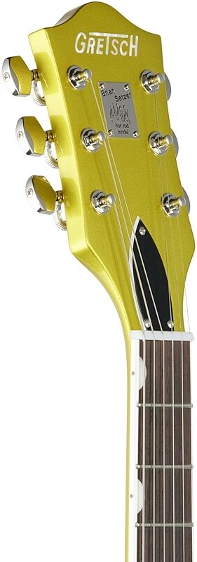 Gretsch G6120T-HR Brian Setzer Signature Hot Rod Hollow Body with Bigsby (with Case), Lime Gold, Headstock Left Front