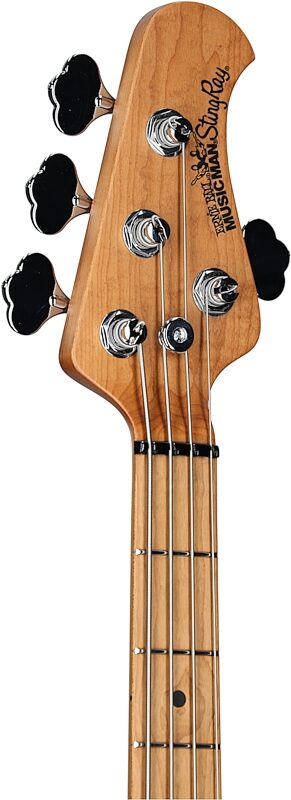 Ernie Ball Music Man StingRay Special HH Electric Bass (with Case), Black, Headstock Left Front
