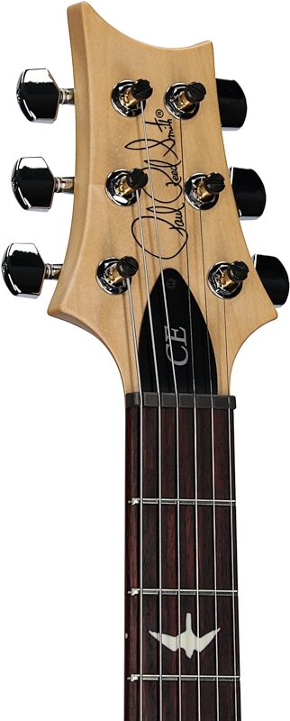 PRS Paul Reed Smith CE 24-08 Swamp Ash Electric Guitar (with Gig Bag), Satin Vintage Natural, Headstock Left Front