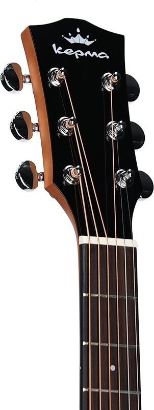 Kepma Elite Series GA2-232 Acoustic Guitar (with Gig Bag), Natural, Headstock Left Front