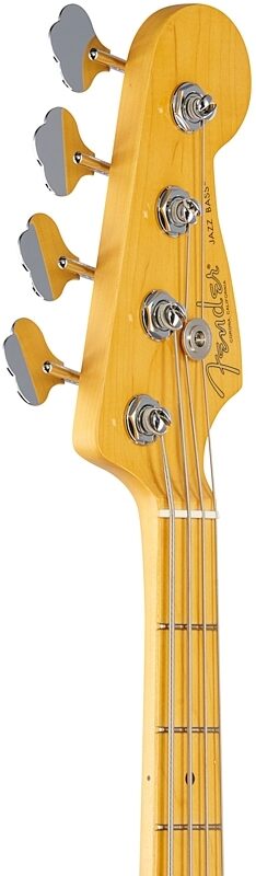 Fender American Pro II Jazz Electric Bass, Maple Fingerboard (with Case), Roasted Pine, Headstock Left Front