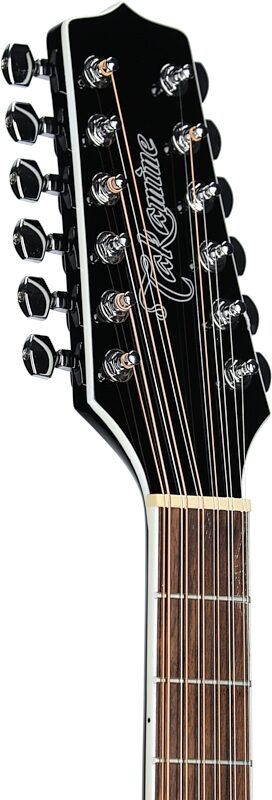 Takamine GD38CE Acoustic-Electric Guitar, 12-String, Black, Headstock Left Front