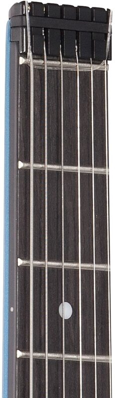 Steinberger Spirit GT Pro Deluxe Electric Guitar (with Bag), Frost Blue, Headstock Left Front