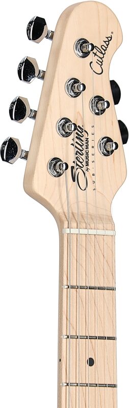 Sterling by Music Man Cutlass CT30HSS Electric Guitar, Chopper Blue, Headstock Left Front