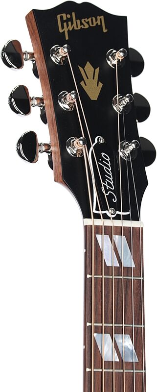 Gibson Hummingbird Studio Rosewood Acoustic-Electric Guitar (with Case), Satin Rosewood Burst, Headstock Left Front