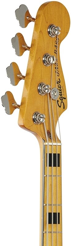 Squier Classic Vibe '70s Jazz Electric Bass, with Maple Fingerboard, Natural, Headstock Left Front