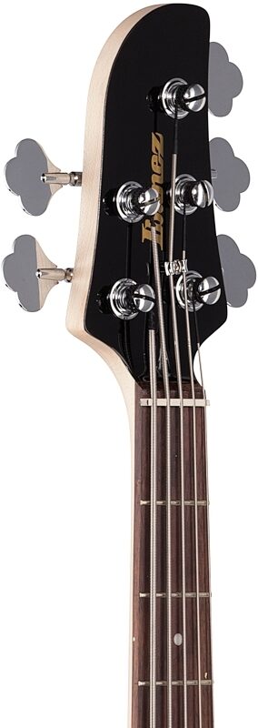 Ibanez TMB105 Talman Electric Bass, 5-String, Black, Headstock Left Front