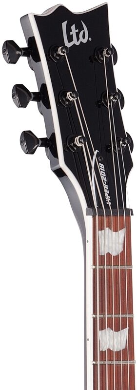 ESP LTD Viper 201B Electric Baritone Guitar, Black, Headstock Left Front