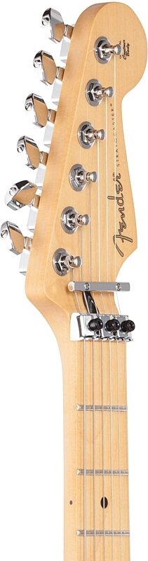 Fender Player Stratocaster HSS Floyd Rose Electric Guitar, with Maple Fingerboard, Polar White, Headstock Left Front