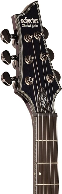 Schecter Hellraiser Hybrid C-1 Electric Guitar, Ultra Violet, Headstock Left Front