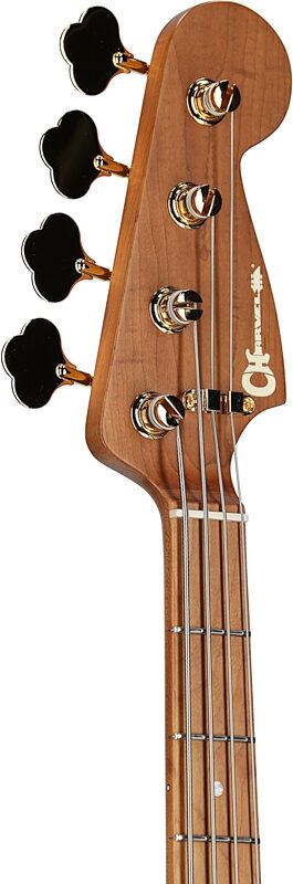 Charvel Pro-Mod San Dimas PJ IV Electric Bass, Natural, Headstock Left Front