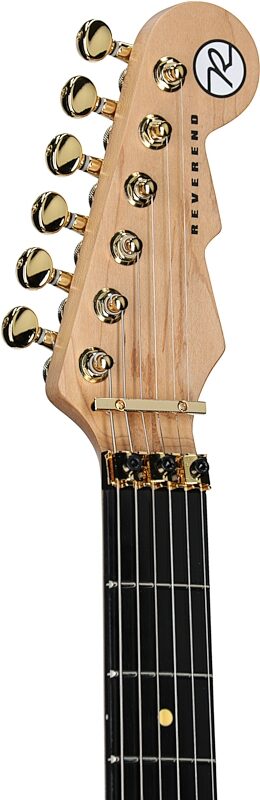 Reverend Kingbolt RA Electric Guitar, Flame Maple, Headstock Left Front