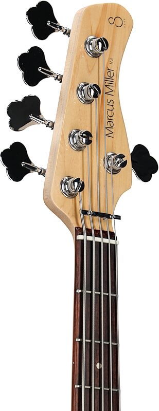Sire Marcus Miller V3 Electric Bass, 5-String, Black, Headstock Left Front