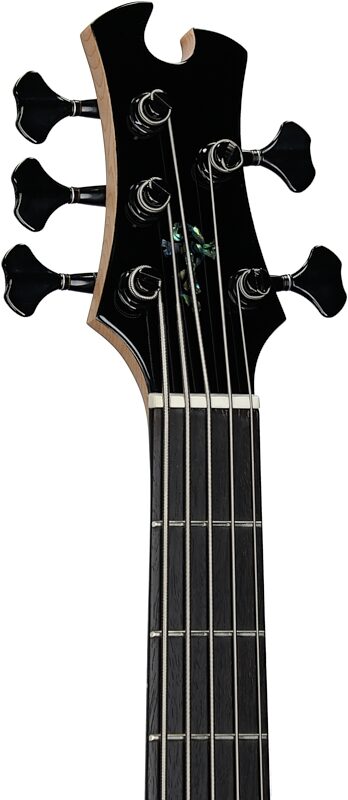 Tobias Growler V Electric Bass, 5-String (with Gig Bag), White Pearl, Headstock Left Front