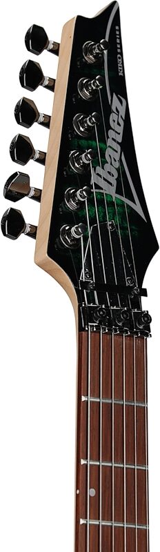 Ibanez SP3 Kiko Loureiro Electric Guitar, Transparent Emerald Burst, Headstock Left Front