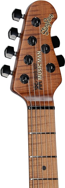 Ernie Ball Music Man StingRay RS Electric Guitar (with Case), Limestone, Headstock Left Front