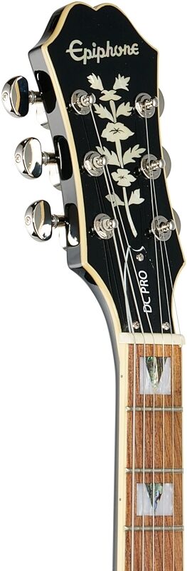 Epiphone DC PRO Double Cutaway Electric Guitar, Wild Ivy, Headstock Left Front