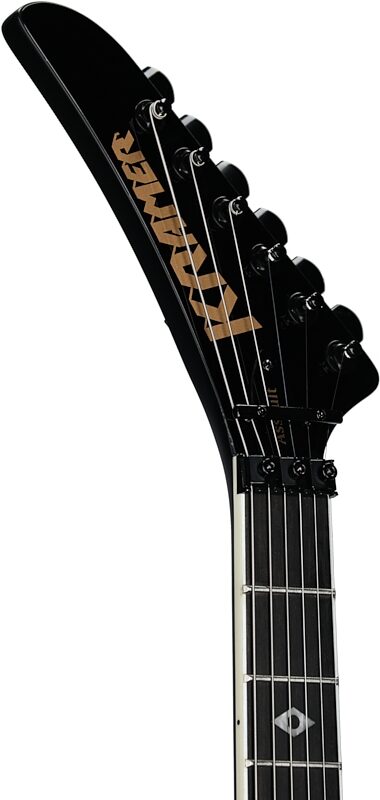 Kramer Assault Figured Electric Guitar (with Gig Bag), Magenta Perimeter, Headstock Left Front