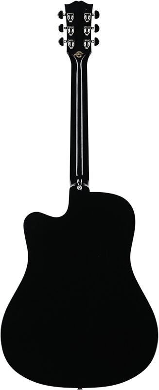 Gibson Dave Mustaine Songwriter Acoustic Electric Guitar (with Case), Ebony, Serial Number 21542020, Full Straight Back