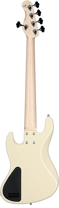 Sadowsky MetroLine 21-fret Verdine White Bass, 5-String (with Gig Bag), Olympic White, Serial Number SML F 003081-23, Full Straight Back