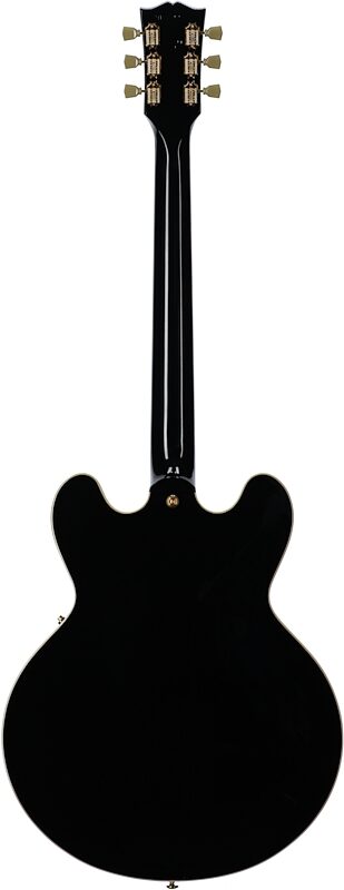 Gibson Limited Edition ES-345 Electric Guitar (with Case), Ebony, Serial Number 208020264, Full Straight Back