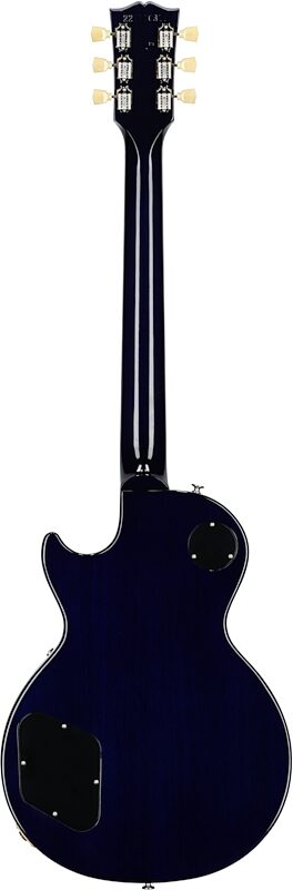 Gibson Les Paul Standard 50s Custom Color Electric Guitar, Figured Top (with Case), Blueberry Burst, Serial Number 222730319, Full Straight Back