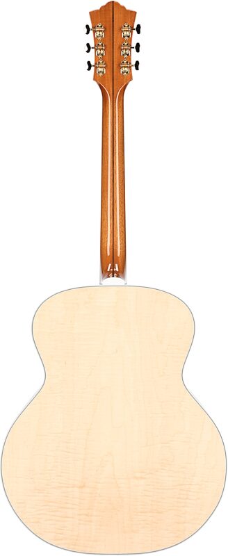 Guild F-55E Jumbo Maple Acoustic-Electric Guitar (with Case), Natural, Serial Number C240215, Full Straight Back