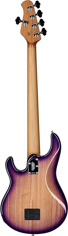 Ernie Ball Music Man StingRay 5 Special Electric Bass, 5-String (with Case), Purple Sunset, Serial Number K03575, Full Straight Back