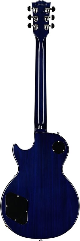Gibson Les Paul Standard 60s Custom Color Electric Guitar, Figured Top (with Case), Blueberry Burst, Serial Number 211440221, Full Straight Back